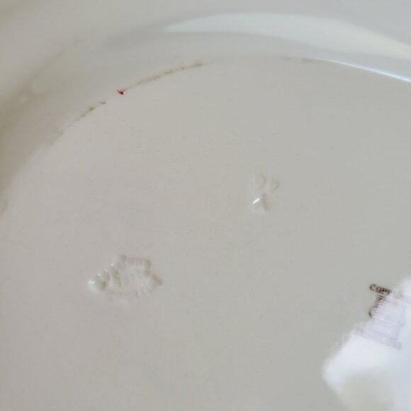 Vintage Spode Apple 14" Oval Platter Red & Green Fruit c1960s England Fall Decor - Picture 8 of 11